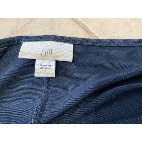 J. JILL Tunic top Satin/knit  Top Oversized Slouchy Scoop Neck size S long slev. - Picture 9 of 12